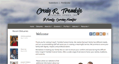 Desktop Screenshot of craigrtremblefuneralhome.com