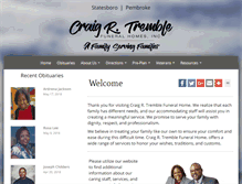 Tablet Screenshot of craigrtremblefuneralhome.com